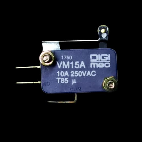 Micro Interruptor Miniatura Alavanca Curta Plana com Rolete VM15A Digimec