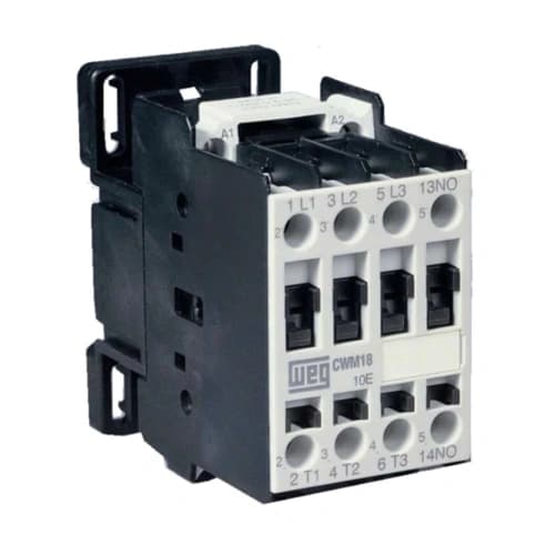 Contator Tripolar 18AMP. 1NA CWM18.10 220V WEG
