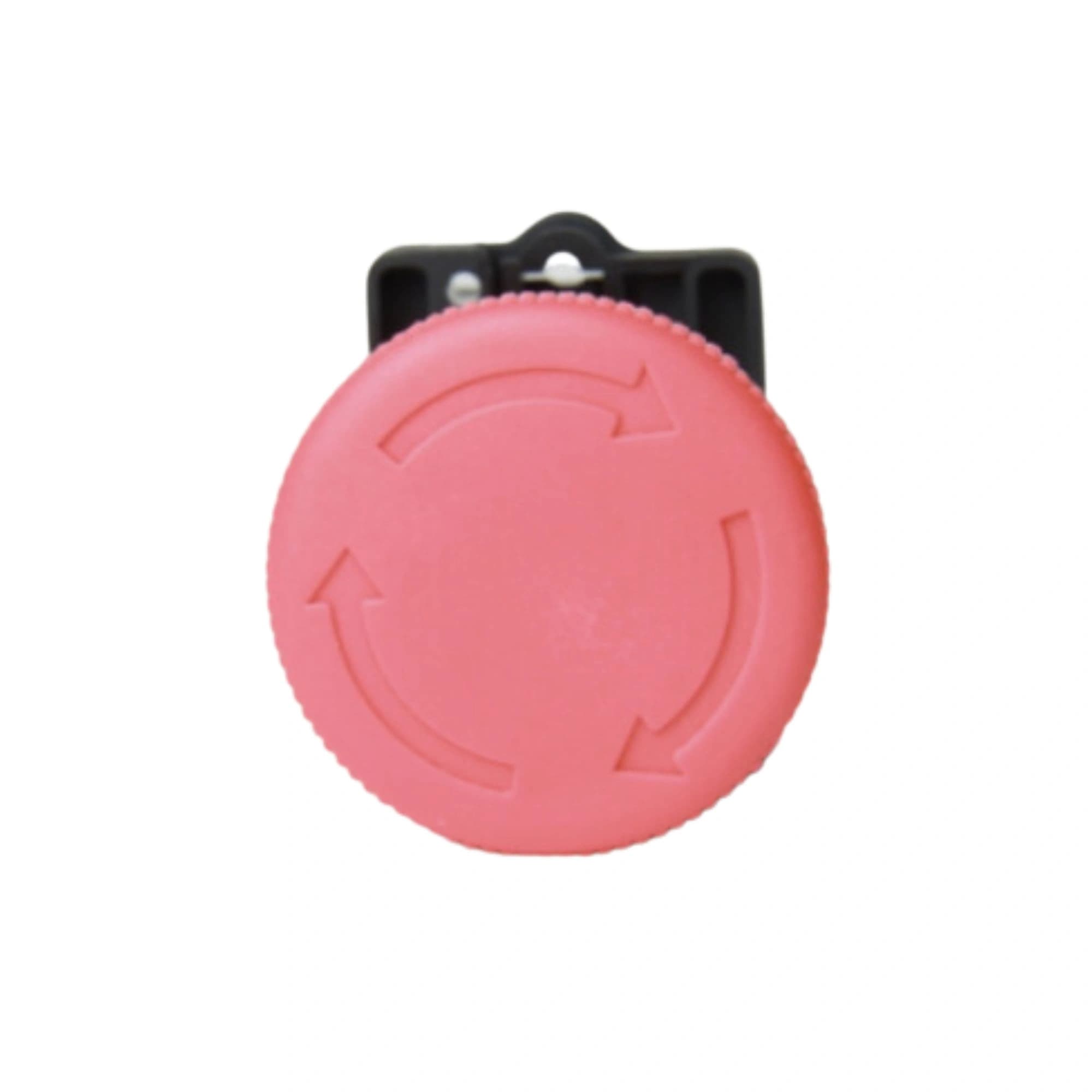 Botão de comando plástico gira/solta vermelho 1NF HB2-ES542