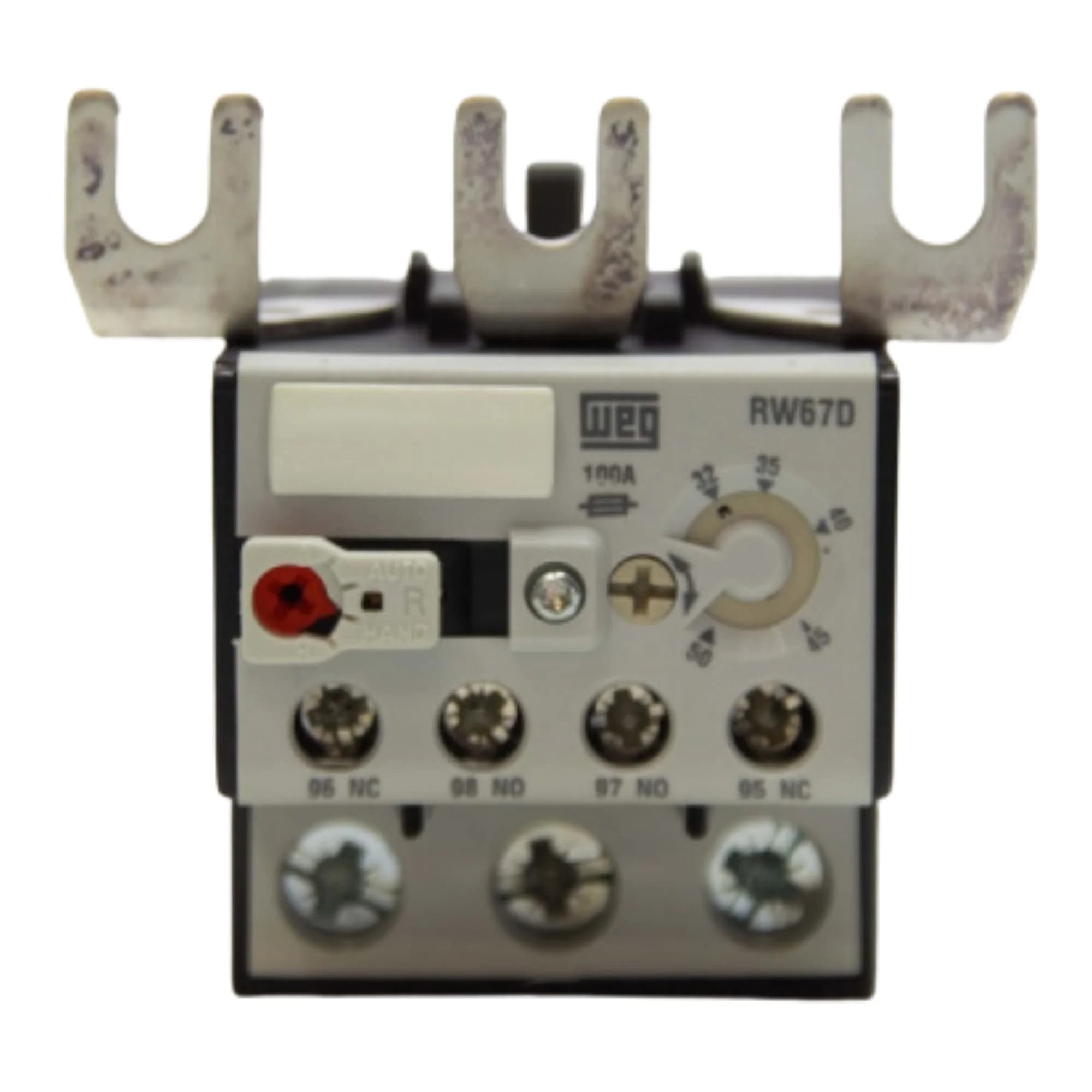 Relé de sobrecarga térmico para, contator, RW67-4D, escala: 32 - 50 Amp.