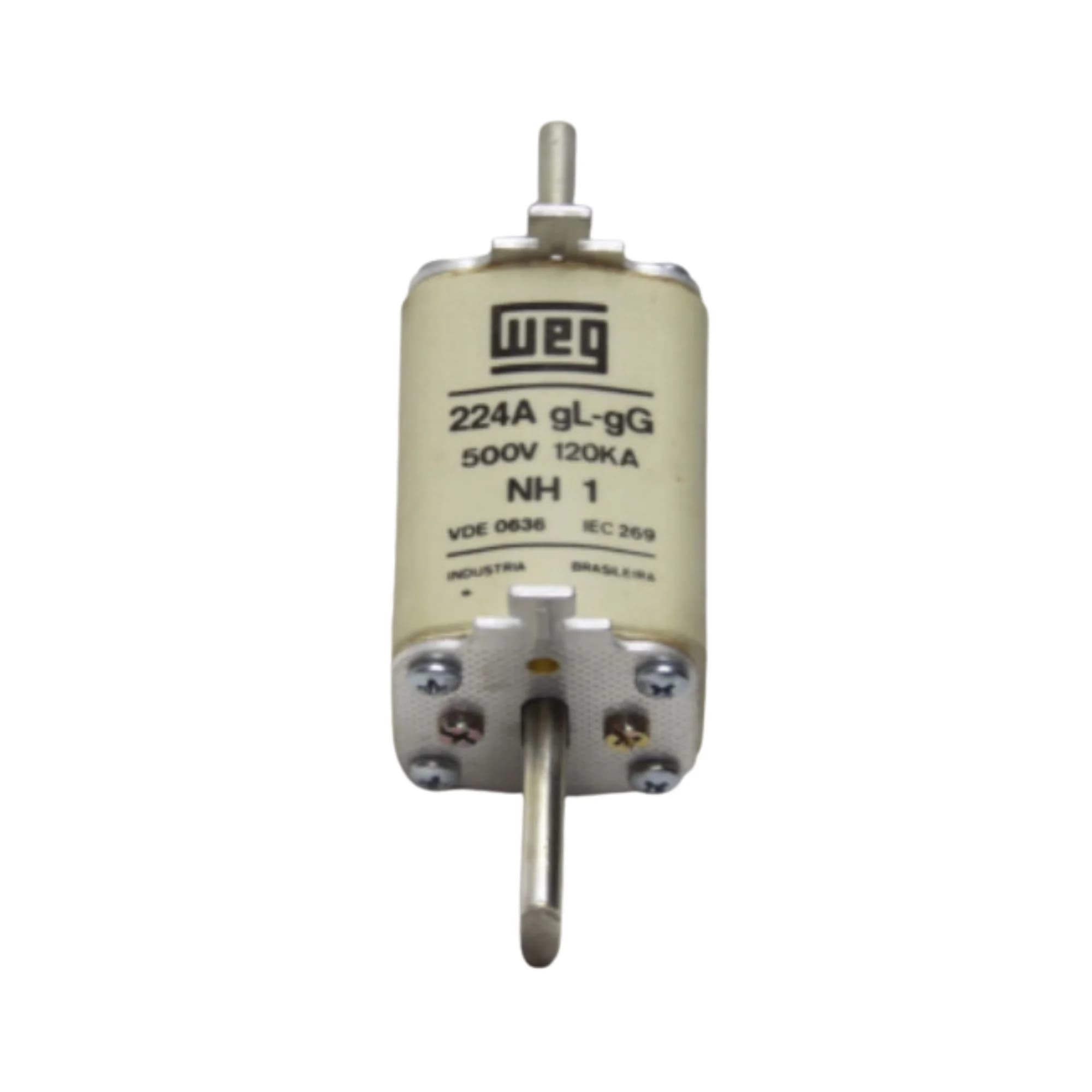 Fusível tipo NH, retardado, tamanho 1, FNH1-224 224AMP. WEG