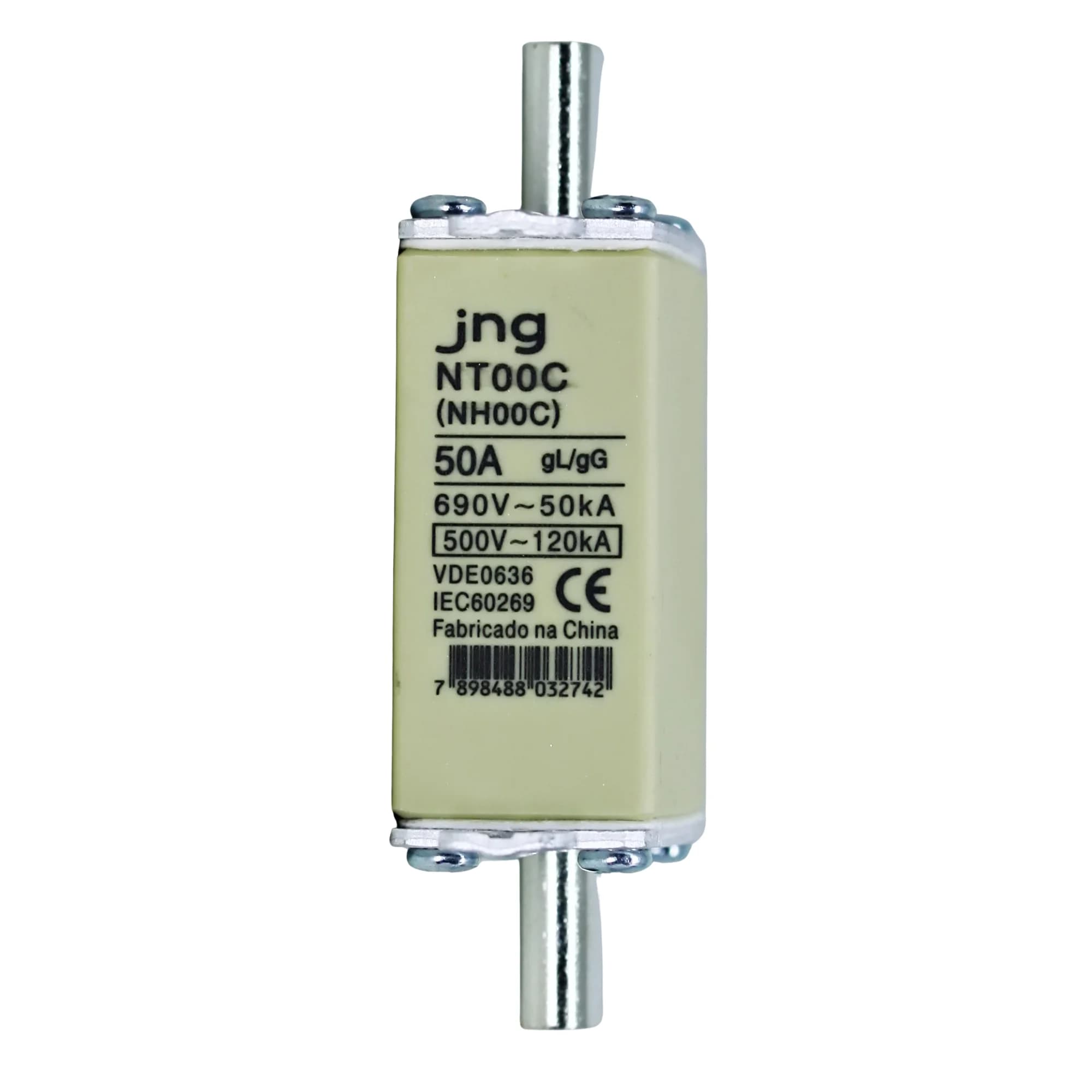 Fusível Retardado NH00C 50 Amp.