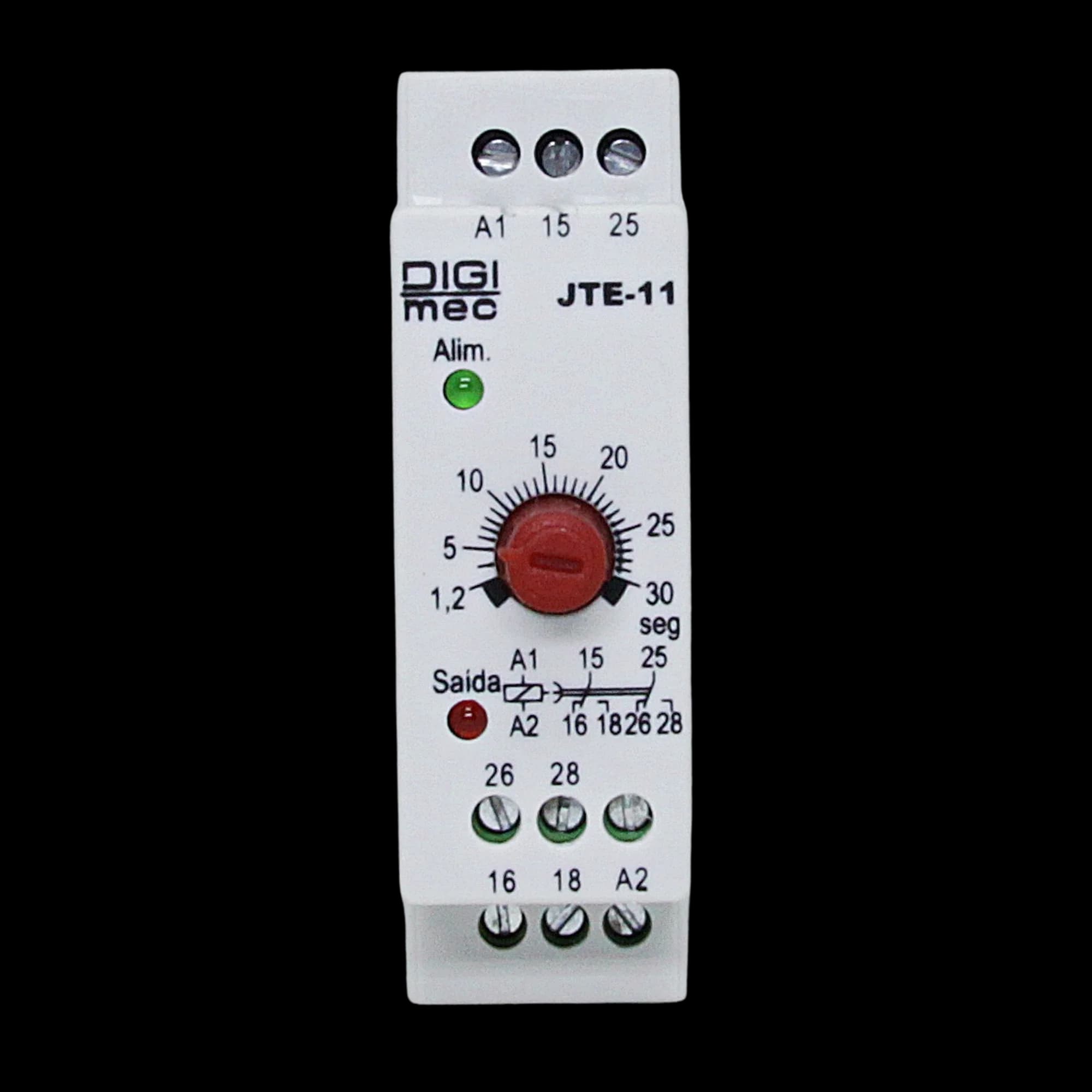 Temporizador Retardo na Energização JTE-11 Digimec