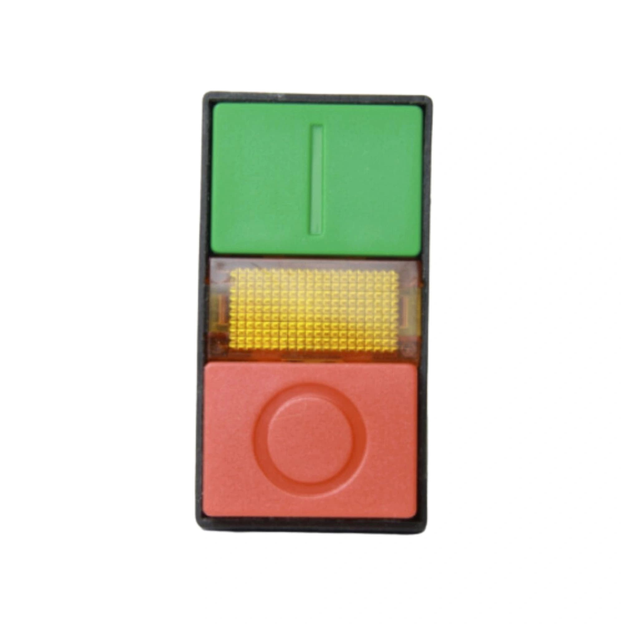 Botão de comando plástico duplo com iluminação 22mm verde/vermelho 1NA+1NF HB2-EW8465