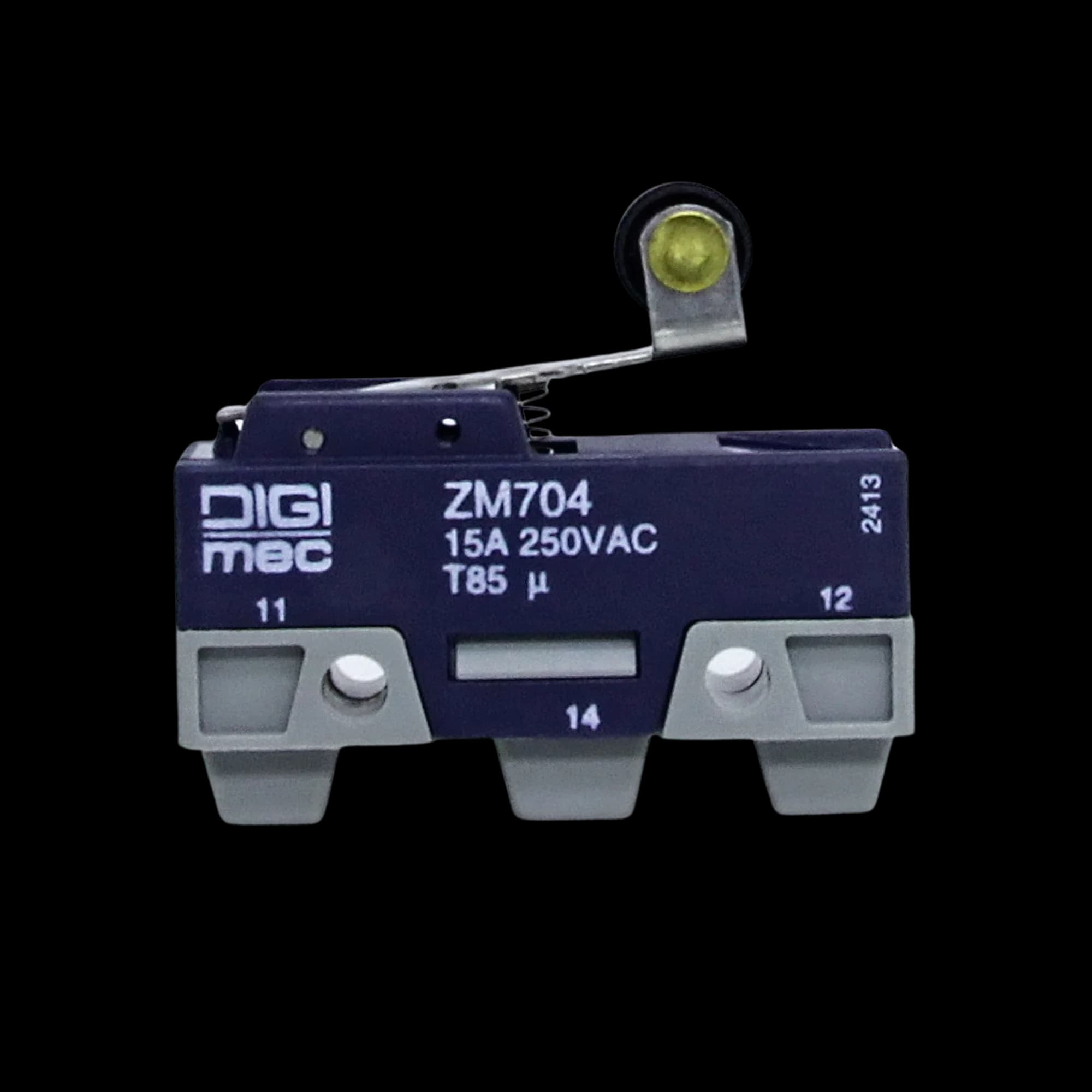 Micro Interruptor Alavanca Curta com Rolete ZM704 Digimec
