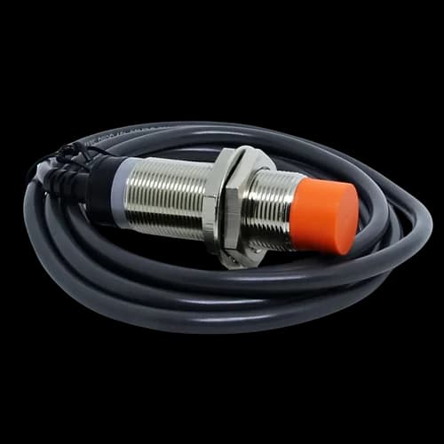 Sensor Indutivo Metálico 18mm Dist. Sensora 8mm 10-30Vcc PNP NA+NF Cabo 1,5mts. CJY18E-08PC Digimec