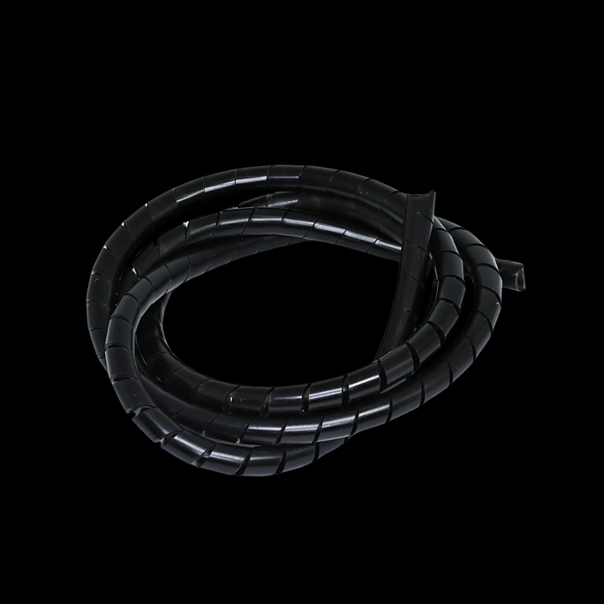 Tubo Espiral 1/4 Pol. Preto (Mt.)