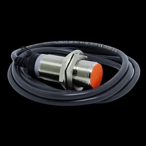 Sensor Indutivo Metálico 18mm Dist. Sensora 5mm 10-30Vcc PNP NA+NF Cabo 1,5mts. CJY18E-05PC Digimec
