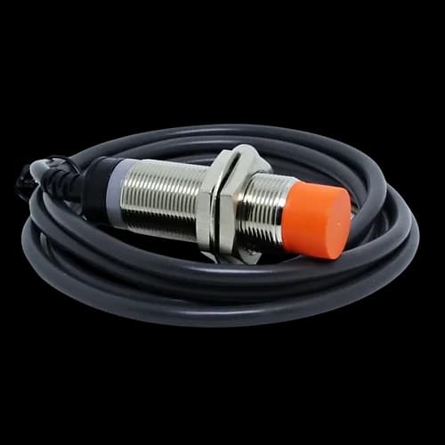 Sensor Indutivo Metálico 18mm Dist. Sensora 8mm 10-30Vcc NPN NA+NF Cabo 1,5mts. CJY18E-08NC Digimec