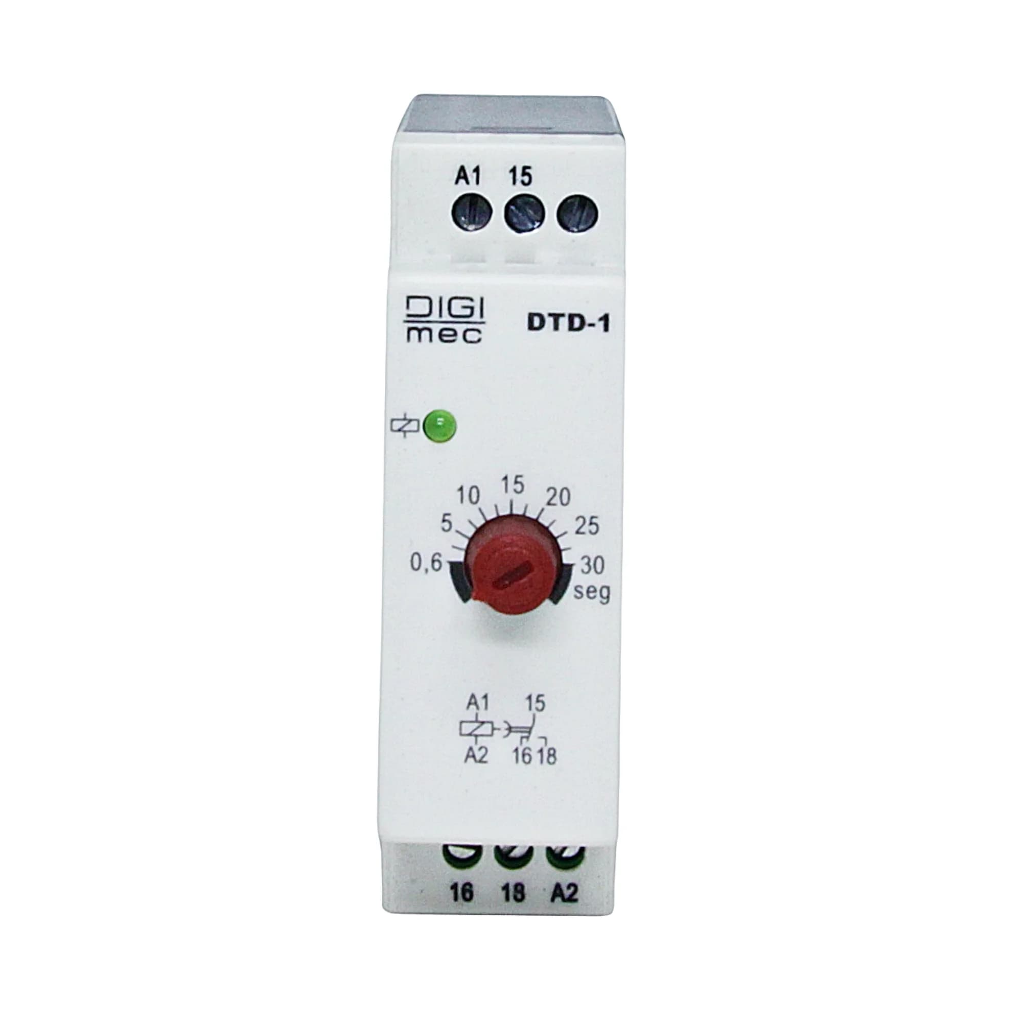 Temporizador Retardo na Desenergização DTD-1 Digimec