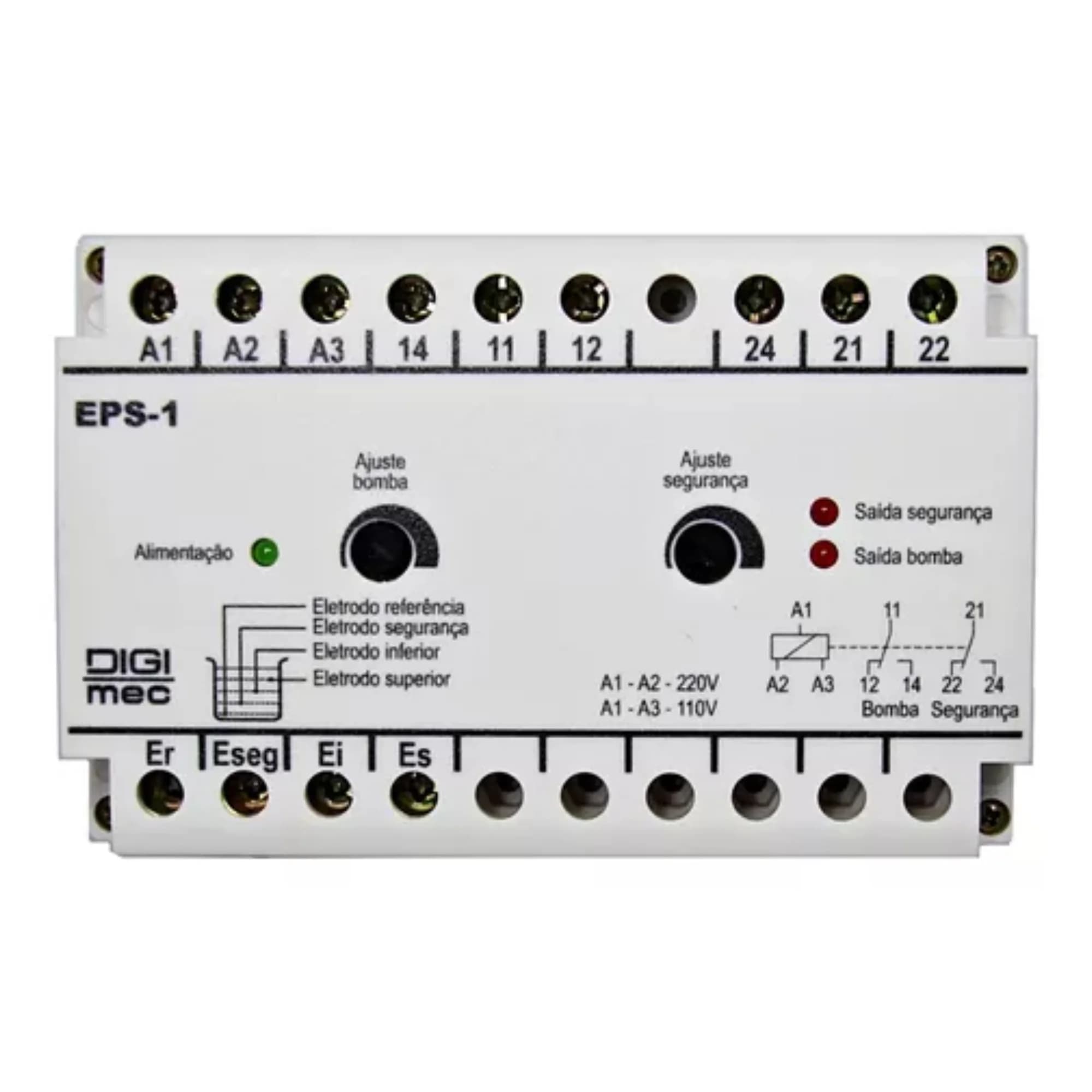 Rele de Nível com Segurança EPS-1 Digimec