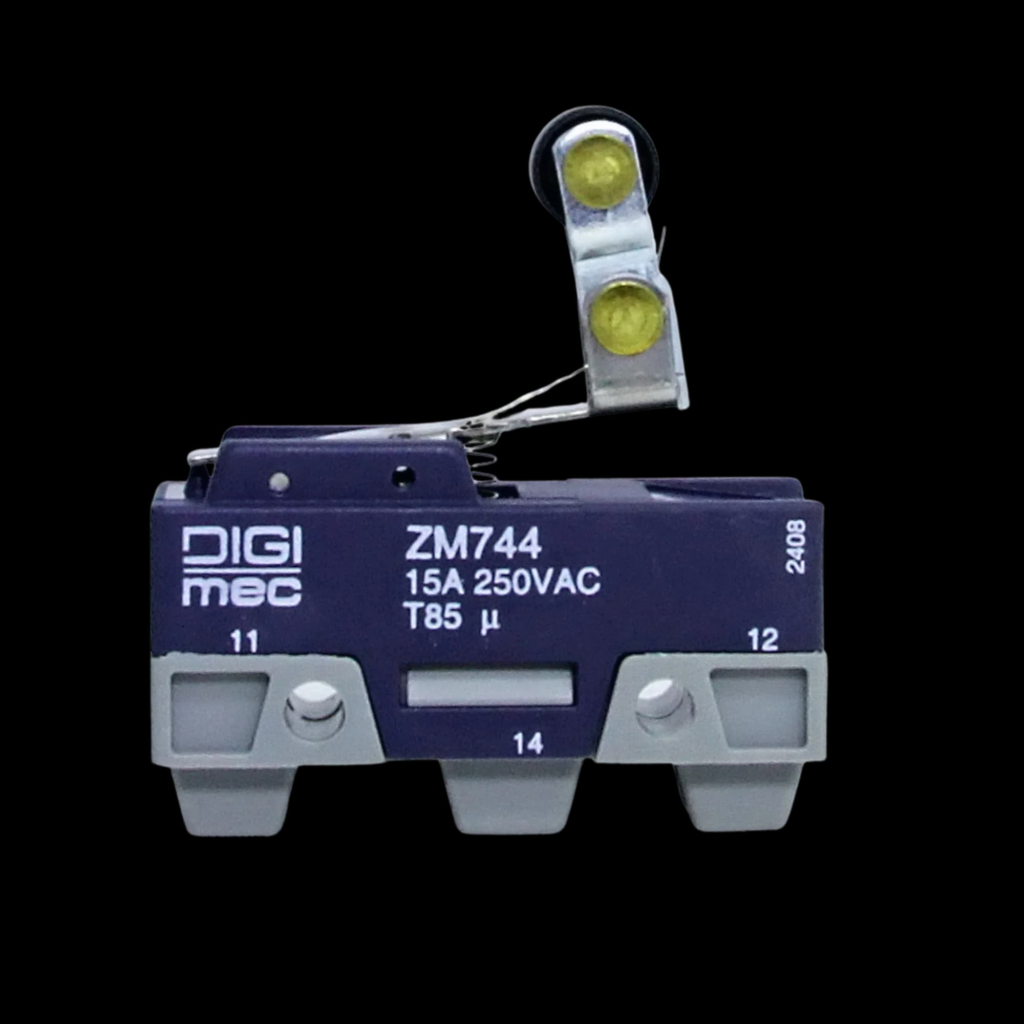 Micro Interruptor Alavanca com Rolete Unidirecional ZM744 Digimec