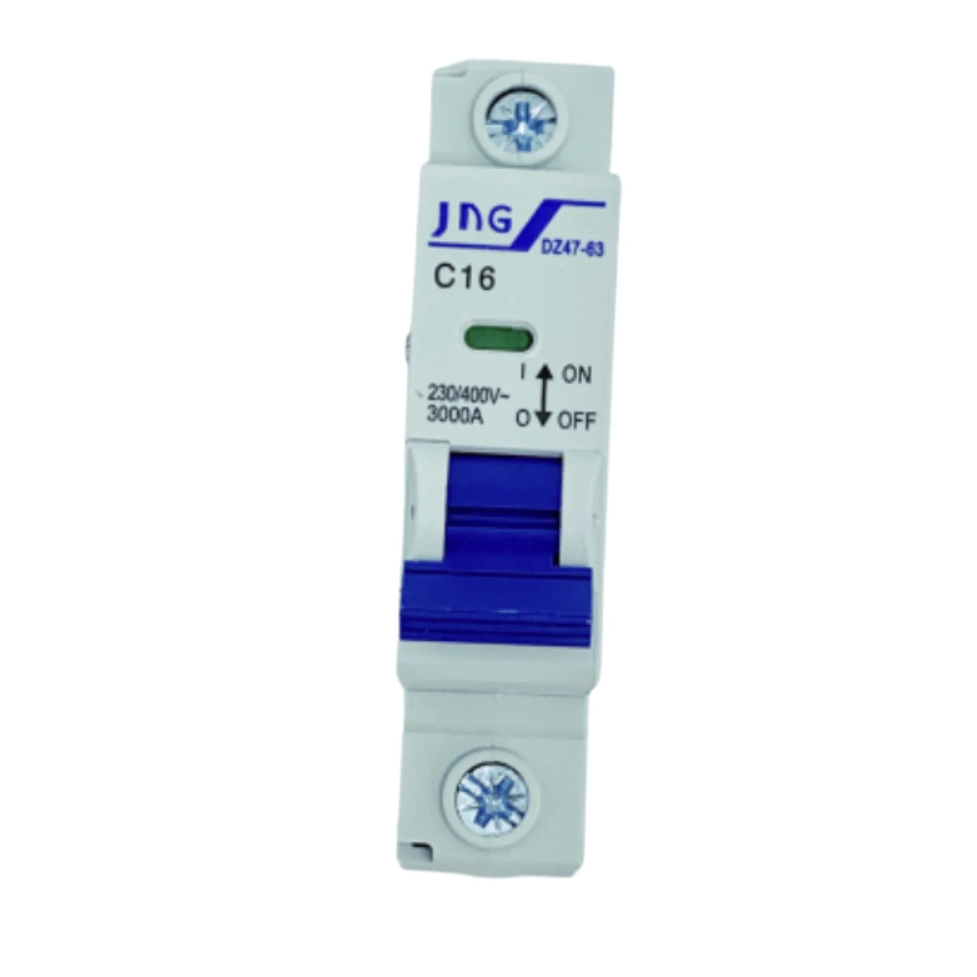 Mini disjuntor unipolar 16Amp., curva C, 3Ka. DZ4763 1P 16A
