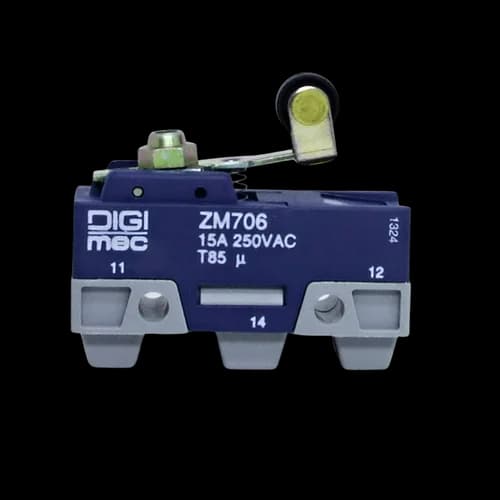Micro Interruptor Alavanca com Rolete e Ponto de Operação Ajustável ZM706 Digimec