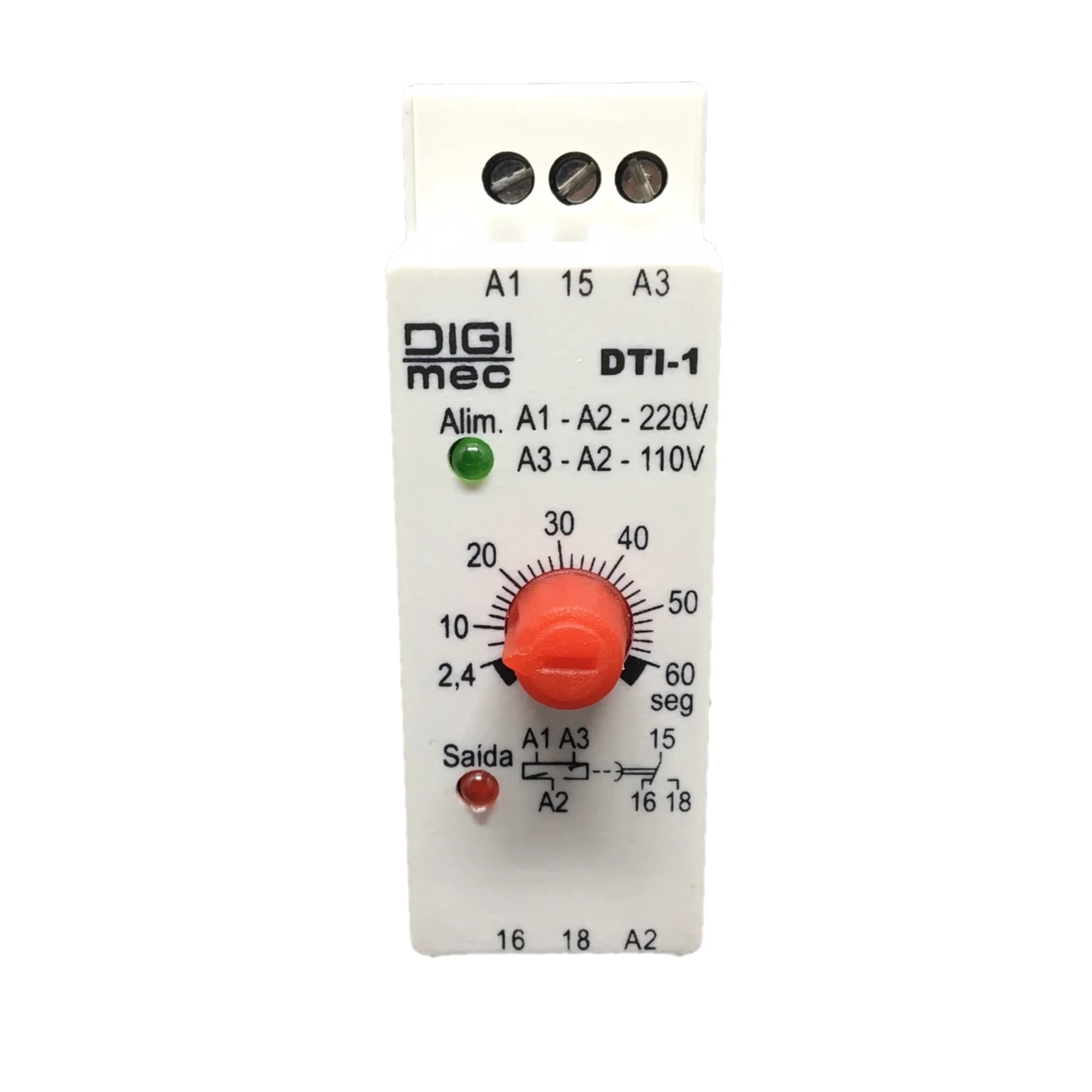 Temporizador Impulso na Energização DTI-1 Digimec